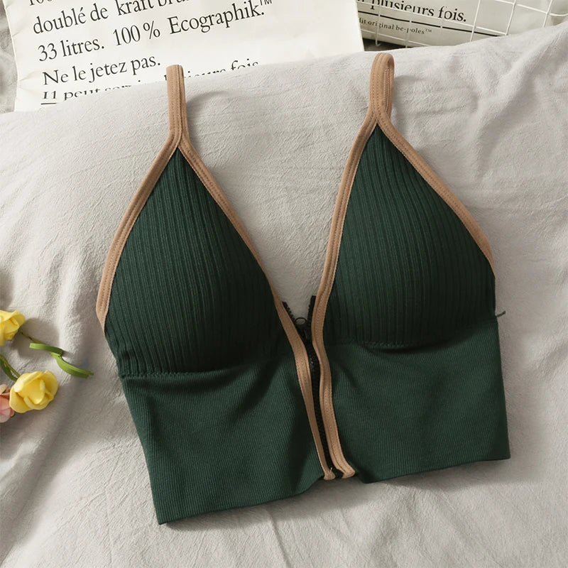 WOMAN'S FRONT ZIPPER BRA 01