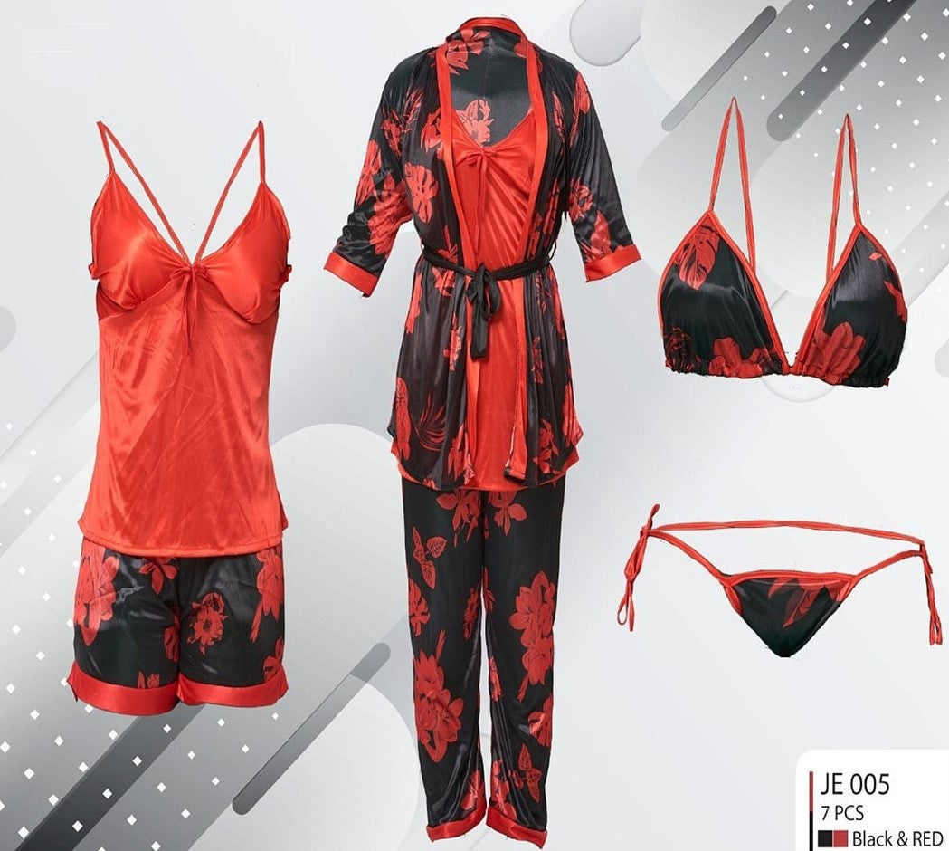 7Pcs Nighty Set JE005