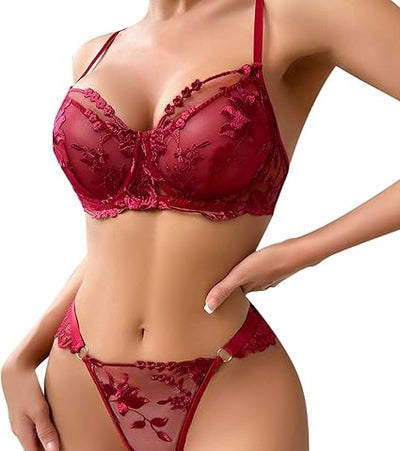 Women's Solid Color Bra Underwear Set ( 2730 )