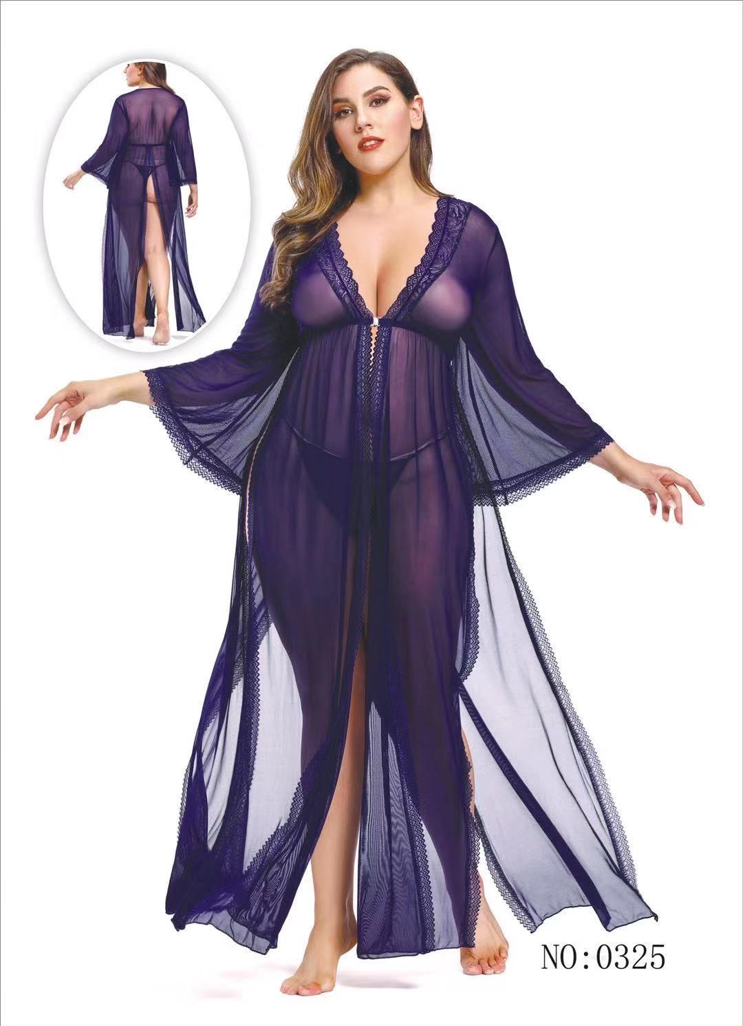 Nightgown Femme Sexy Lingerie (0325 )