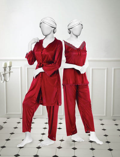 3 Piece Nighty Suit