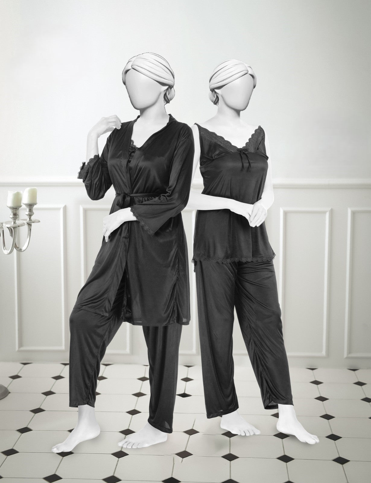 3 Piece Nighty Suit