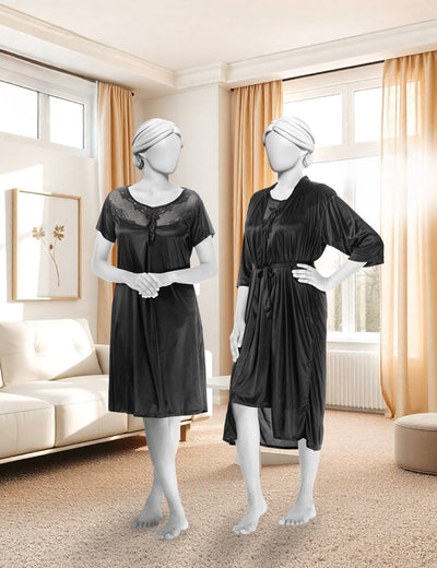 2 Piece Gown Nighty ( 2442 )