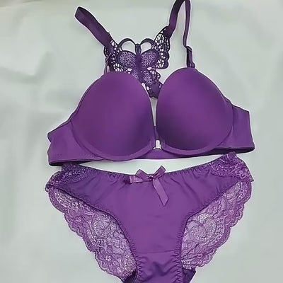 Push up Brassier Underwire Back Butterfly Lace ( 1780 )